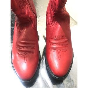 Ariat Red Western Cowgirl Boots Size 8.5B